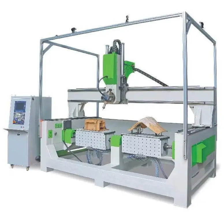 TEBAK CX-16 Heavy Duty Tonsing 5-axis CNC Router Machining Center for Bent Wood Chair Cutting and Drilling