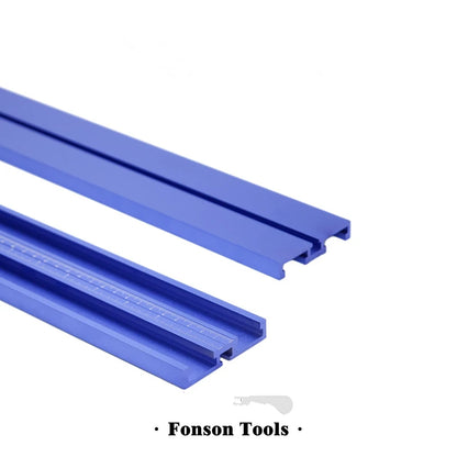 TEBAK W-06 Router Table 70mm Wide Blue Double Rail Aluminum T-track Woodworking Miter Jig Fixture Slot