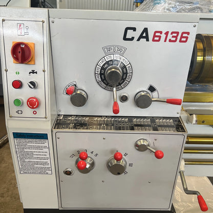 TEBAK Manual 3 Meters CA6136 3000mm Heavy Duty Metal Universal Conventional Horizontal Metal Cutting and Turning Lathe Machine