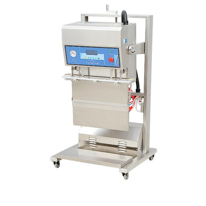 TEBAK Commercial Stainless Steel Powder Liquid Food External Pneumatic Inflatable Sealing Vertical Vacuum Packaging Machine