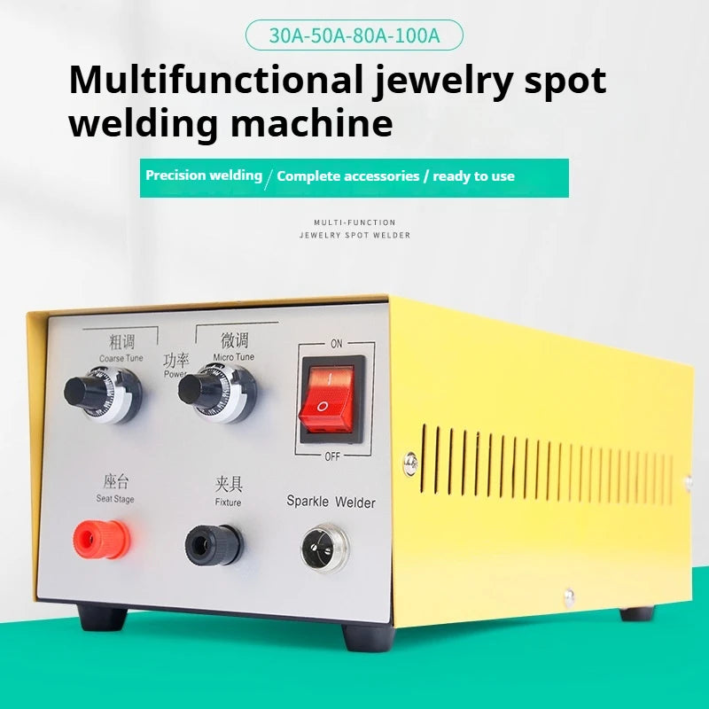 TEBAK 30/50/80/100A Mini Spot Welder Laser Spot Welding Machine Handheld Laser Welder for Gold/Silver Jewelry Processing