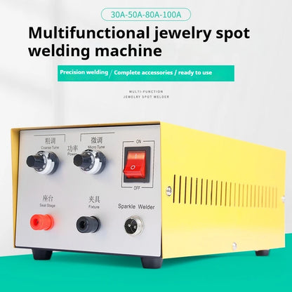 TEBAK 30/50/80/100A Mini Spot Welder Laser Spot Welding Machine Handheld Laser Welder for Gold/Silver Jewelry Processing