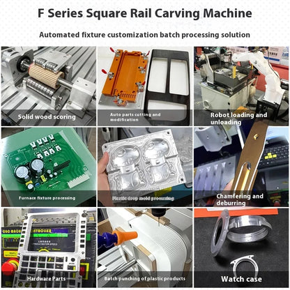 TEBAK JY-12 Square Rail CNC Engraving Carving Machine Automatic Tool Change ATC ISO20 2.2KW Spindle 5pcs Tool Magazine