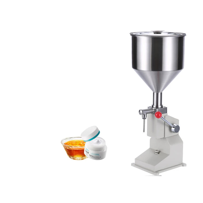 TEBAK SY-A03 Beverage Cosmetic Soap Liquid Paste Shampoo Manual Filling Machine 1 Set Normal Pressure 2-50 ml
