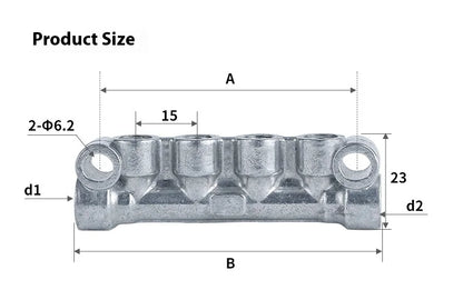 Manufacturers Wholesale Spot Zinc Alloy a Type Resistance Oil Block Oil Pump Oil Distributor