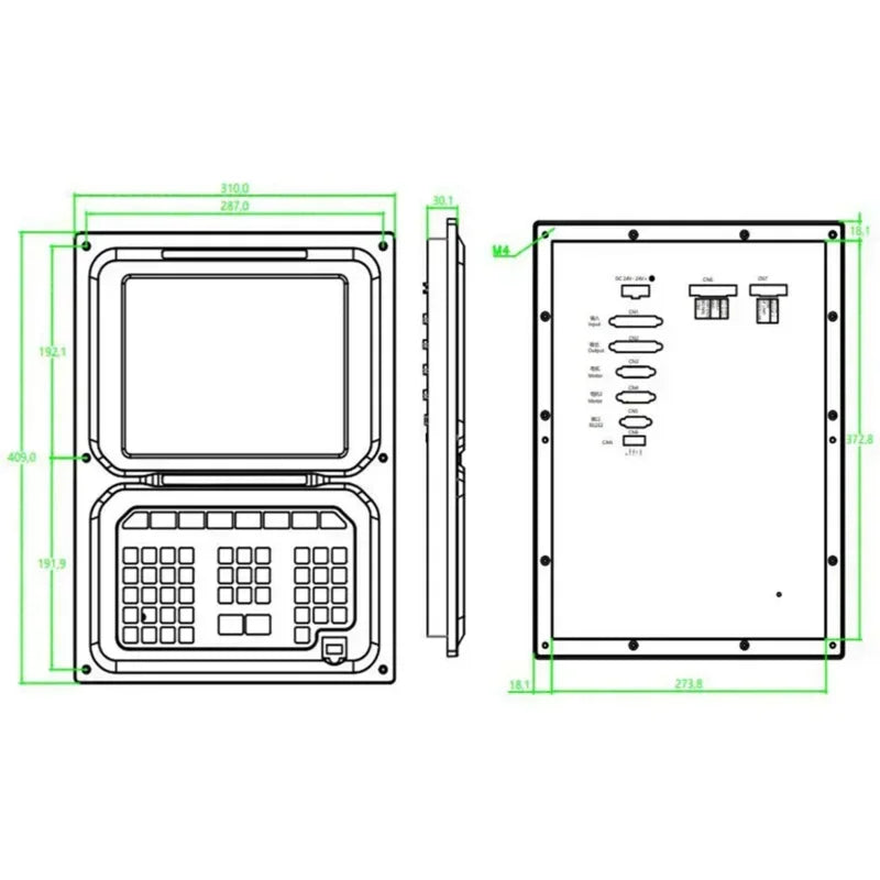TEBAK CNC Flame and Plasma Cutting Machine F2300B V5.0/ F2300BT V5.0  10.4 Inch LCD 2-axis Connection to CNC Control System