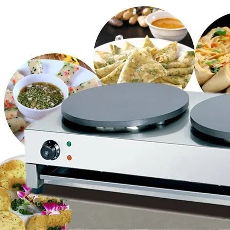 TEBAK Rotating French Large Pancake Snack Processing Electric Crepe Machine Commercial Making Crepe Machine Electric Crepe Maker