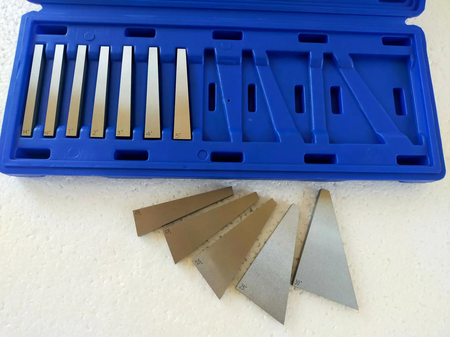 TEBAK Precision Block Gauge Angle Block Set Gage Angle Plates Precision +/- 20 Seconds, Machinist Tool Block Gauge Gage