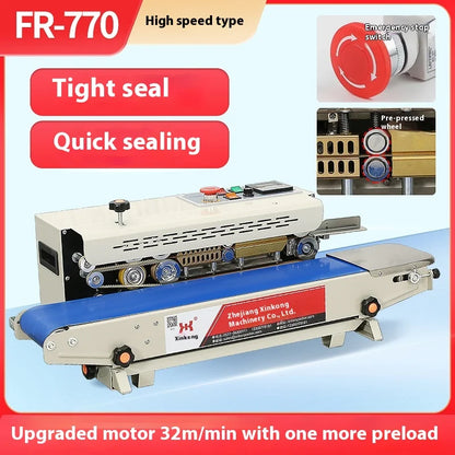 TEBAK China Manufacture Band Sealer Continous Sealer Sealing Machine