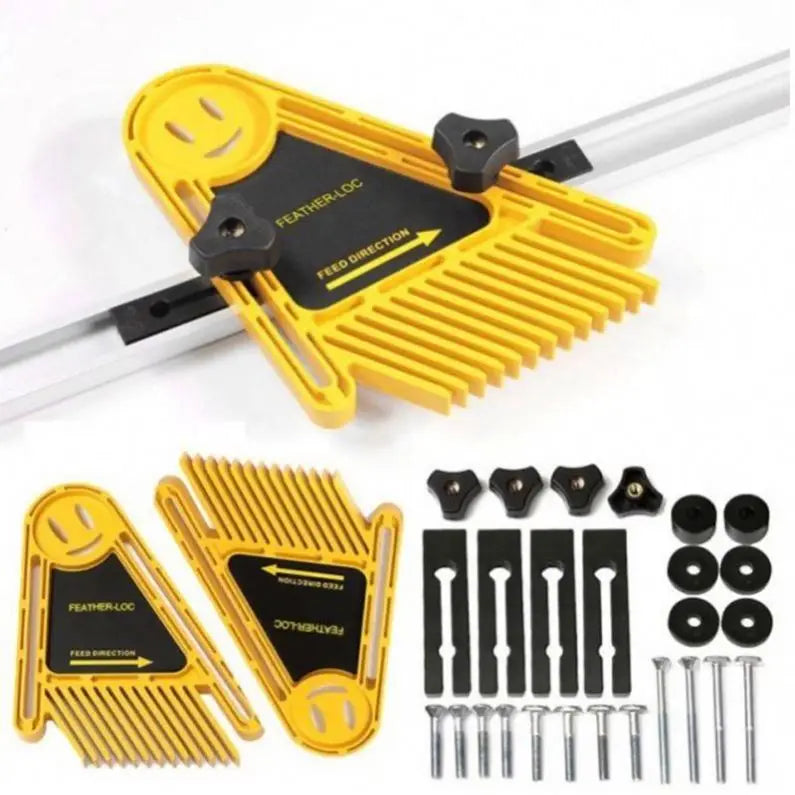 Tebak Multi-purpose Feather Board Set Woodworking Engraving Machine Double Featherboards Miter Gauge Slot Woodwork DIY Tools