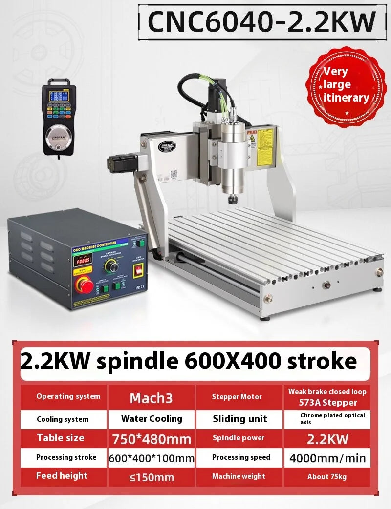 TEBAK JY-04 Wood CNC Router Engraver Industrial Engraving Machine 6040 1.5kw 2.2kw Milling Machine  Industrial Engraving Machine