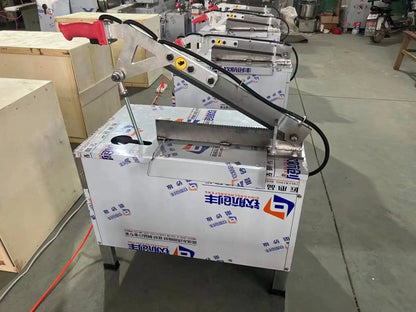 Mutton Frozen Fish Cutter Pork Ribs Hydraulic Bone Cutter Commercial Pig Trotters Guillotine Beef