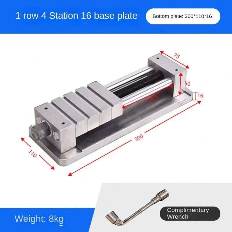 ANDUUK Custom Cnc Copper Fixture Multi-station Copper Fixture Multi-station Vise Flat Pliers Cnc Electrode Fixture