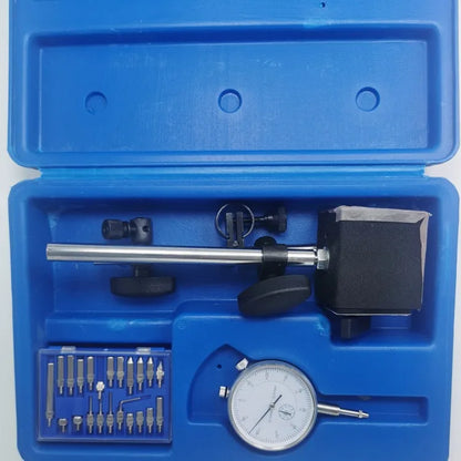 1" Dial Indicator Base Stand Tool Mic Gauge 3 in 1 Universal Large Meter Holder Percentage Bracket Magnet Holder Magnetic Base
