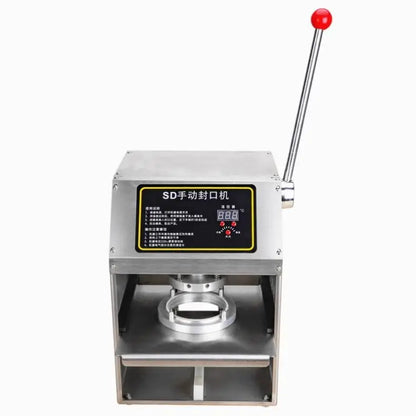 TEBAK Electric Aluminum Customized Fast Food Manual Semi-automatic Foil Square Sealer Container Heat Boxes Sealing Machine