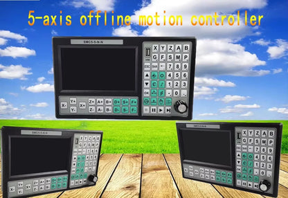 TEBAK SMC5-5-N-N CNC Offline Controller 5 Axis Group 500KHz Motion Control System 6 Axis Emergency Stop Handwheel