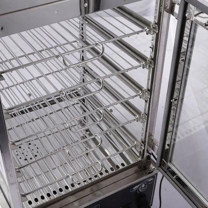 Commercial Aluminium Tray Dim Sum Electric Food Display Steamer Industrial Steamer Cabinet