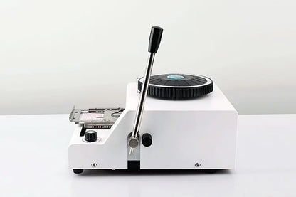 TEBAK Metal Dog Tag Manual Name Engraving Characters Small Manual Stainless Teel ID Tag Engraving Metal Embossing Machine