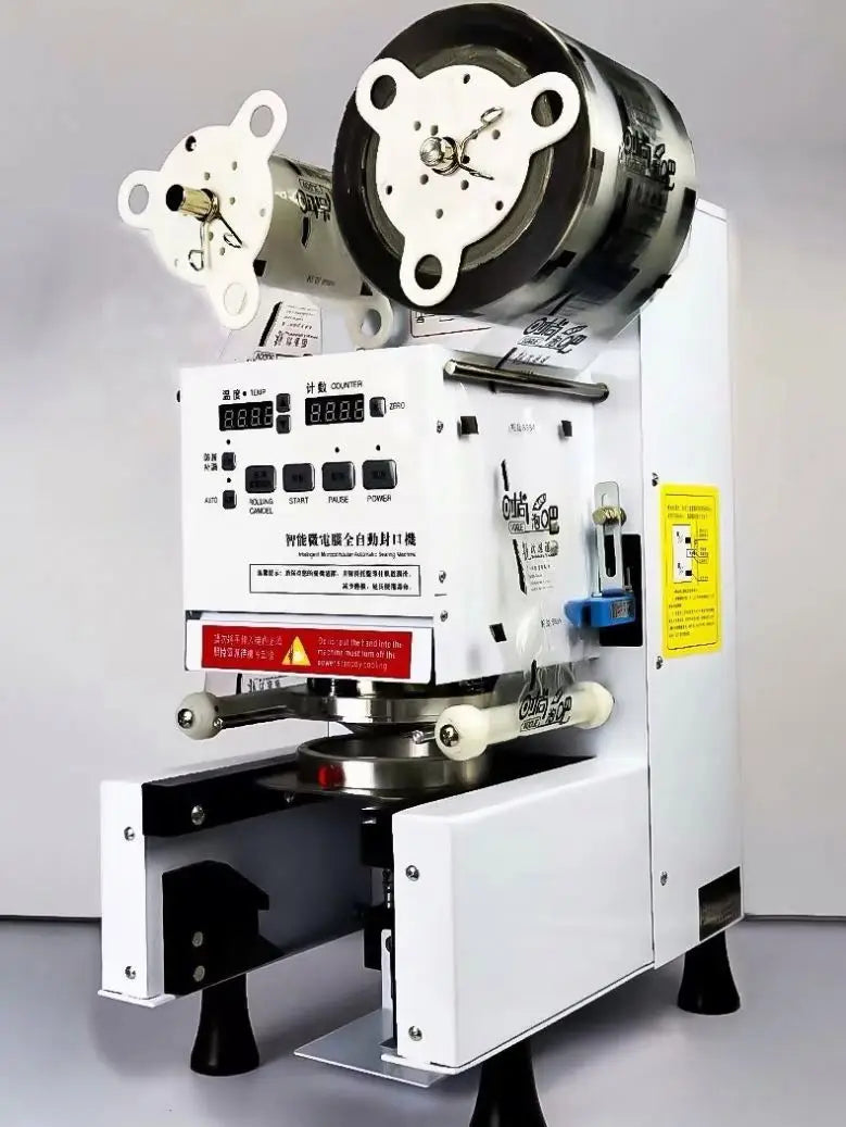 TEBAK High Speed PP/PE/PC Yogurt Easy to Operate Electric Bottles Bakery Fruit Juice Plastic Tabletop Cups Sealing Machine