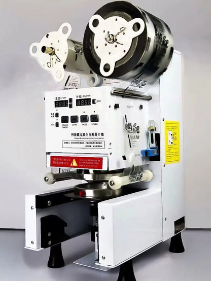 TEBAK High Speed PP/PE/PC Yogurt Easy to Operate Electric Bottles Bakery Fruit Juice Plastic Tabletop Cups Sealing Machine