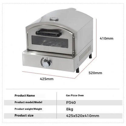 TEBAK Stainless Electric Pizza Oven Commercial Baking Machine Baker 350 Degree Toast Bread Maker for Pizza Cone Making Machine