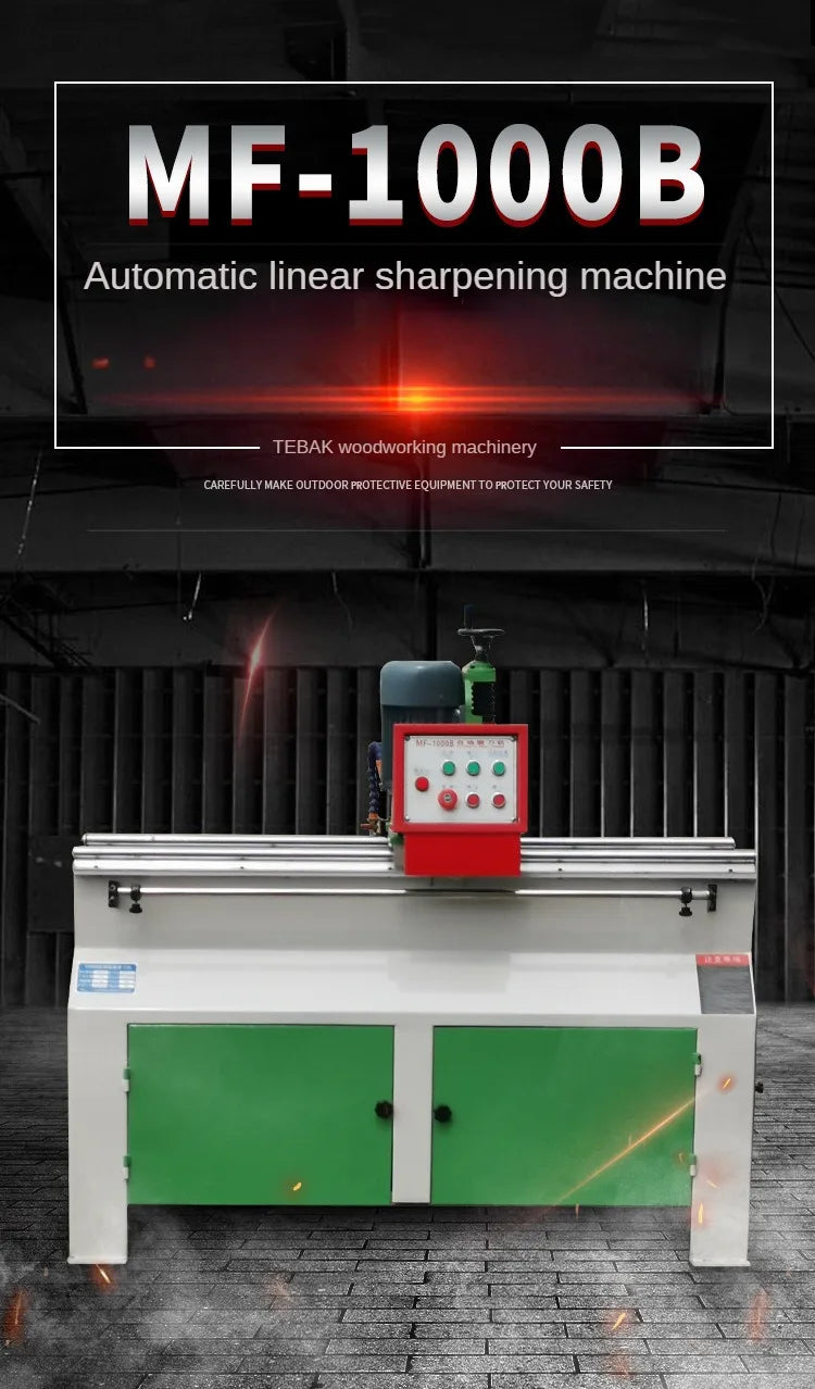 A TEBAK  Automatic Commercial Electrical Wood Planer Knife Blade Sharpener Grinding Machine for Woodworking