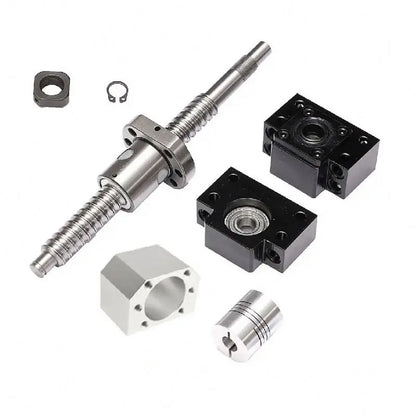 TEBAK D-05 SFU2005 Ball Screw CNC Machine Parts Rotating Nut Ballscrews Supports Bearing Blocks SFU1605 Full Set Cnc Machine