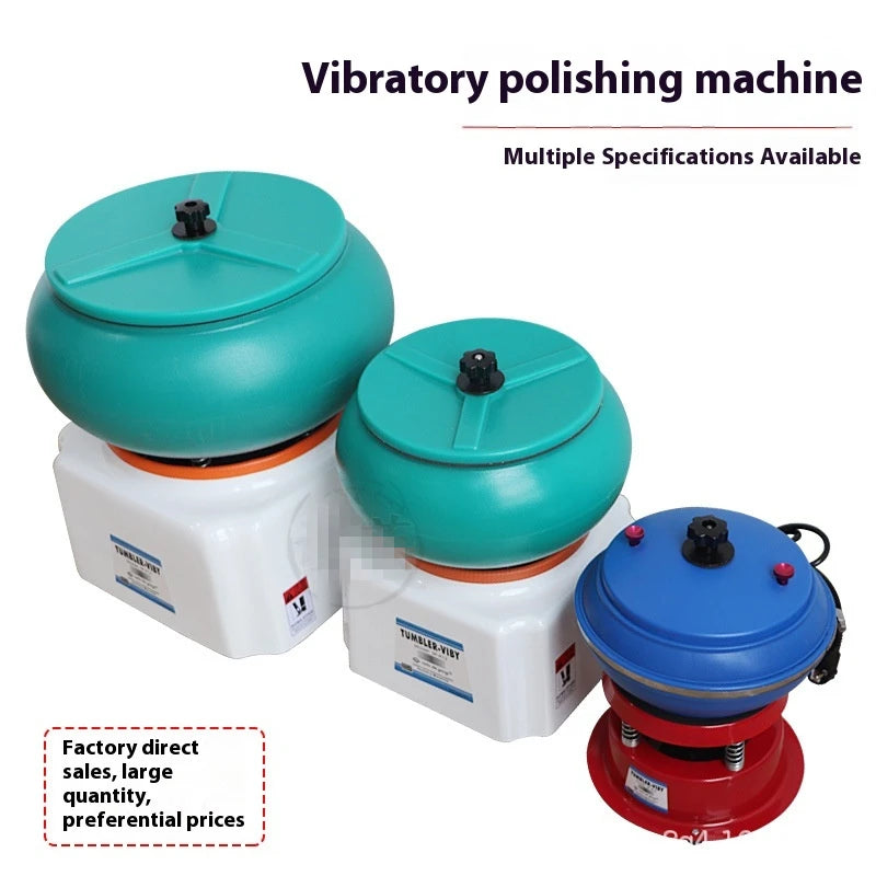 TEBAK Jewelry Making Tools Gold Silver Metal Polishing Machine Jewelry Stone Rock Vibration Polishing Machine Vibratory Tumbler
