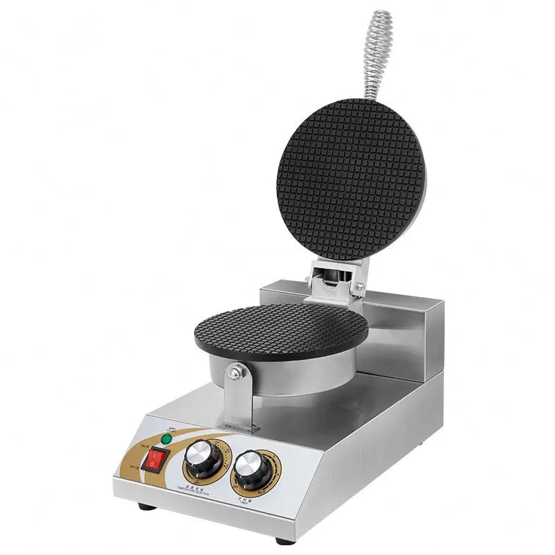 New Technology Stainless Commercial Double Cone Crispy Egg Roll Small Type Convenient Ice Cream Cone Machine Maker