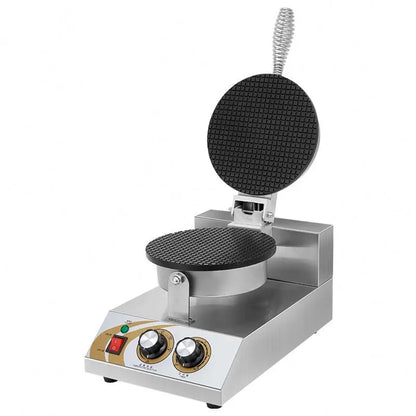 New Technology Stainless Commercial Double Cone Crispy Egg Roll Small Type Convenient Ice Cream Cone Machine Maker