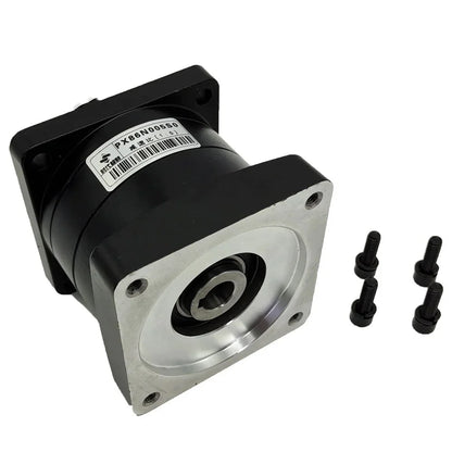 PX86N005S0 Planetary Reducer Black Planetary Reducer, Reduction Ratio 1:5, Flange  on Method.
