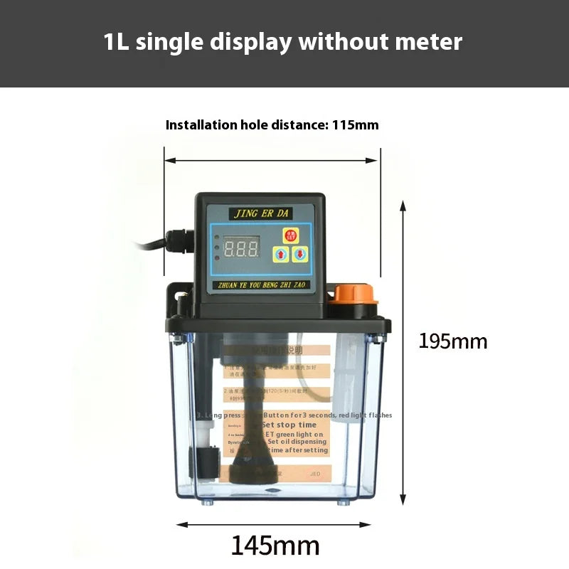 Tebak Electric Grease Pump 220V Lubricant Pump Automatic Lubricating Oil Pump Automatic Electrical Lubrication Pump