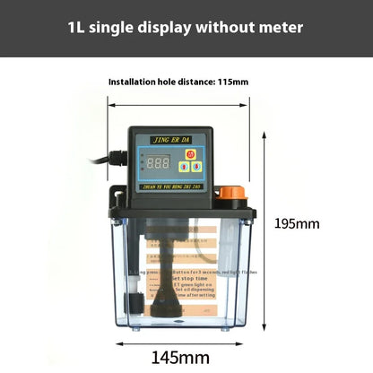 Tebak Electric Grease Pump 220V Lubricant Pump Automatic Lubricating Oil Pump Automatic Electrical Lubrication Pump