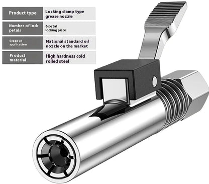 Butter Gun Nozzle Locking Clamp Type High Pressure Injection Nozzle Screw Type Double Handle Electro-pneumatic Butter Machine