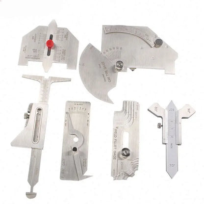 TEBAK 0-20mm Stainless Steel Welding Pressure Gauge Butt and Fillet Welds Calibration Upper Angle Filling Gauge Welding Gauge