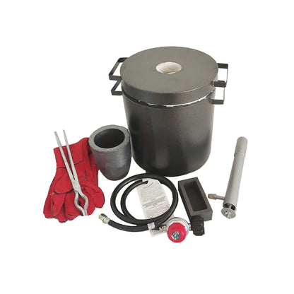 ANDUUK  Mini Digital Electric Gold Melting Furnace Tin Silver Copper Aluminium Melting Gas Gold Melting Furnace