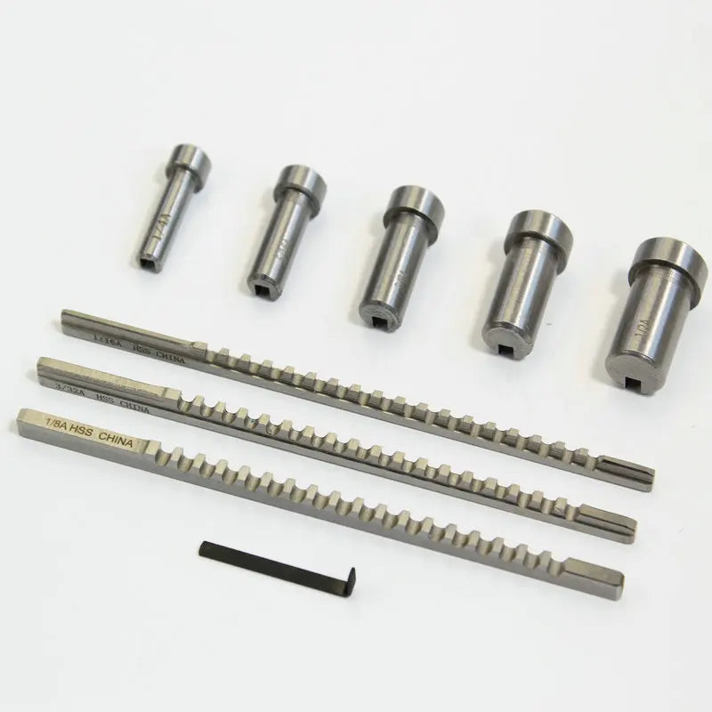TEBA HSS Metric Keyway Broach Sets with Shim Hss Metric Keyway Broach Set Customized Lathe Broaching Tool