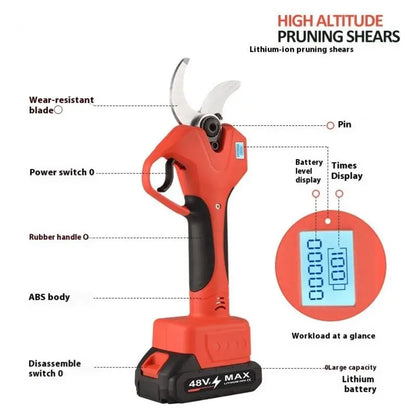 TEBAK Factory Electric Scissors Fruit Tree Rechargeable Tree Pruning Lithium Battery Garden Pruning Device