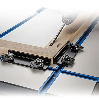 TEBAK W-02 Woodworking 19 T-tracks Double-Cut Profile Universal T-Track With Predrilled Mounting Holes