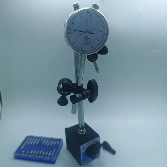 1" Dial Indicator Base Stand Tool Mic Gauge 3 in 1 Universal Large Meter Holder Percentage Bracket Magnet Holder Magnetic Base