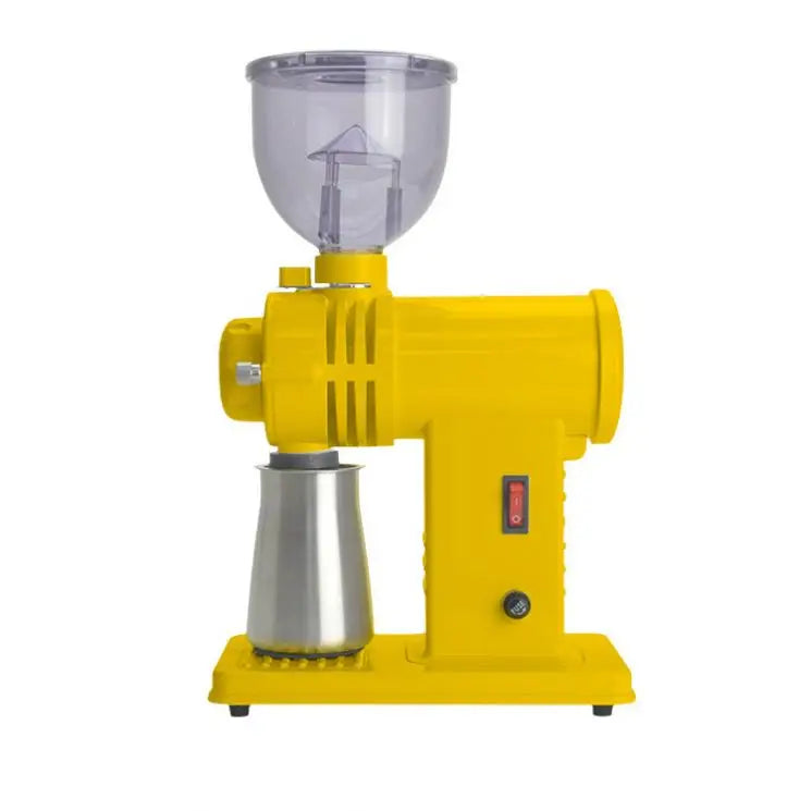 225G Hopper Electric Coffee Grinder 78mm Ghost Tooth Burr Grain Mill Commercial Coffee Powder Grinding Milling Machine