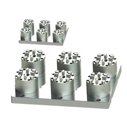 TEBAK Standard or Customized Stainless Steel Hydraulic Chuck D100 Type Six Station Pneumatic Chuck for Cnc Machine