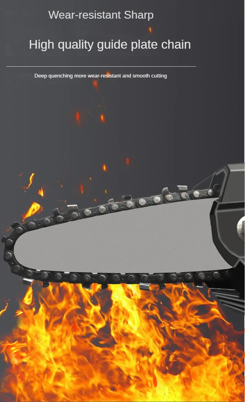 TEBAK Electric Chainsaws 4 Inch 24v Mini Steel Chainsaw Chains Electric Chainsaws Accessory Chains Replacement