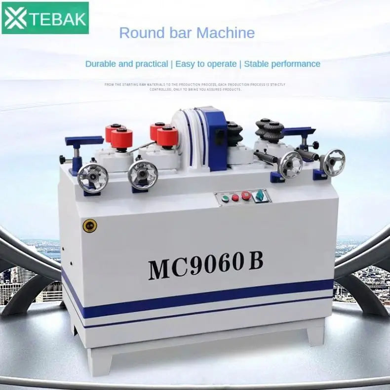 A TEBAK XJ-45 Semi-Automatic 60Mm Thick Wood Rod Round Stick Making Machine Rod