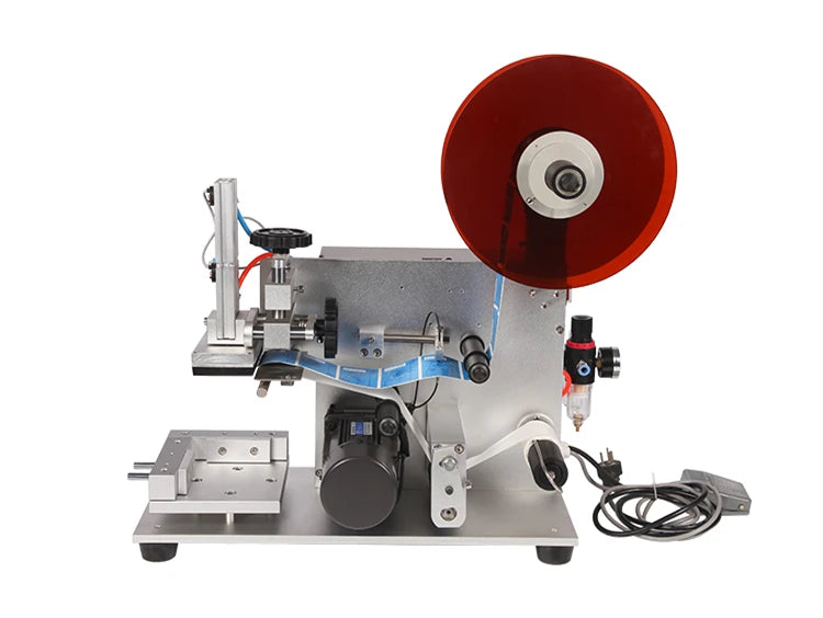 LT-60 Semi-Automatic Table-Top Electric Manual Labeling Machine for Flat Side Square Bottle Labeling Sticker Labeling Machine