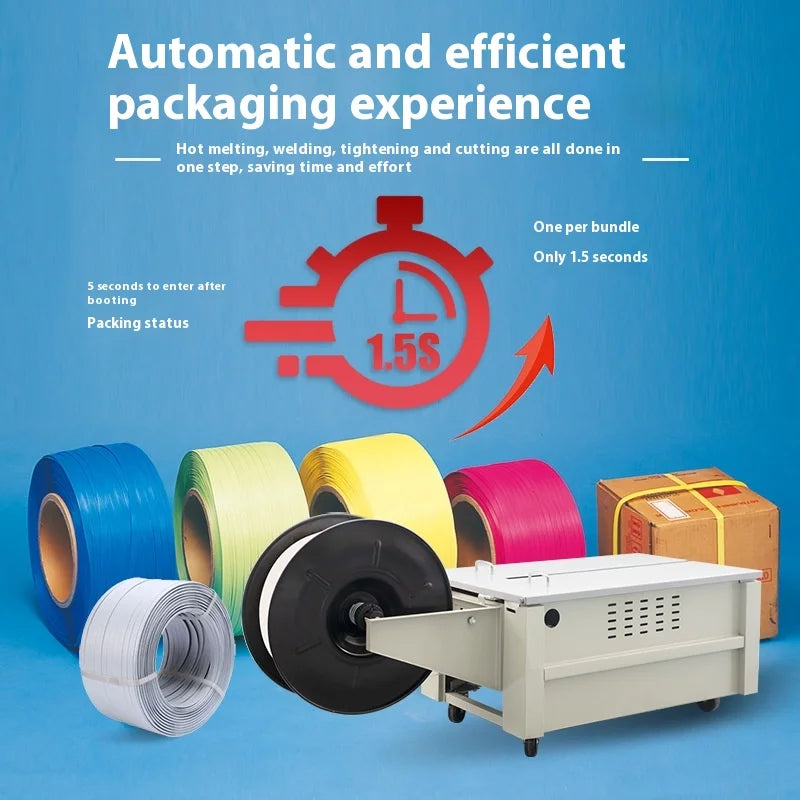 TEBAK High Tablle Low Table Semi Auto Poly Strapping Machine With Ce