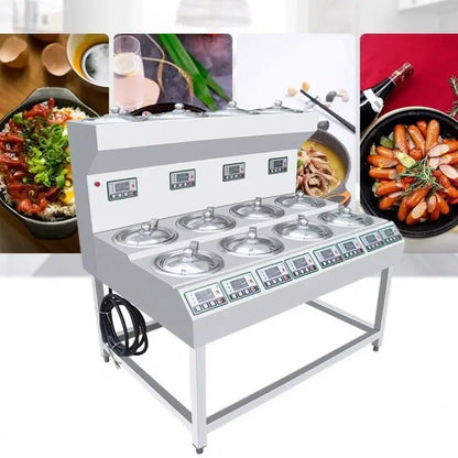 Wholesale Customization Kitchen Stove Commercial 6-head Cooker 8-head Electric Stove Double Layer Microcomputer Stove