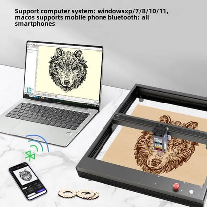 TEBAK 10W 20W Portable Mini 3d Small DIY Laser Engraving Machine Cutting and Engraving Kit for Metal Wood Glass Plastic