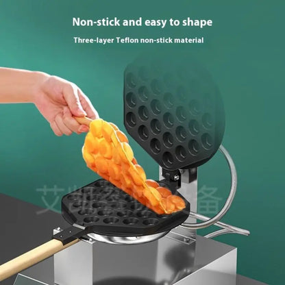 TEBAK Egg Bubble Electric Nonstick Waffle Making Machine Commercial Bubble Waffle Egg Machine Egg Waffle Maker