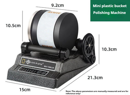 TEBAK Silicone Polishing Machine Gold and Silver Jewelry Rotary Rock Tumbler Barrel Polisher Grinding Cleaning Grinder Equipment